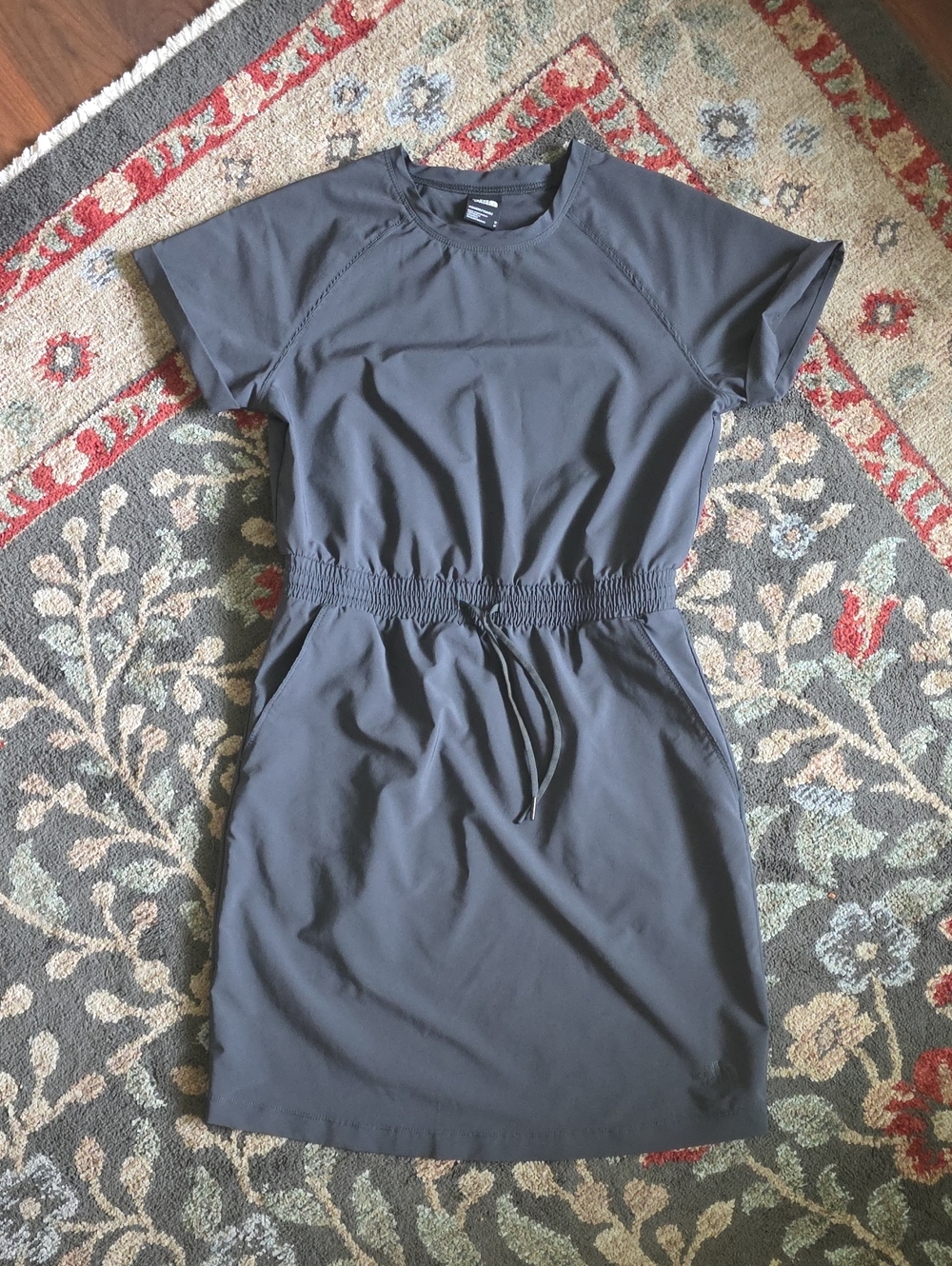 The North Face Short Sleeve Drawstring Waist Dress - Slate Gray
